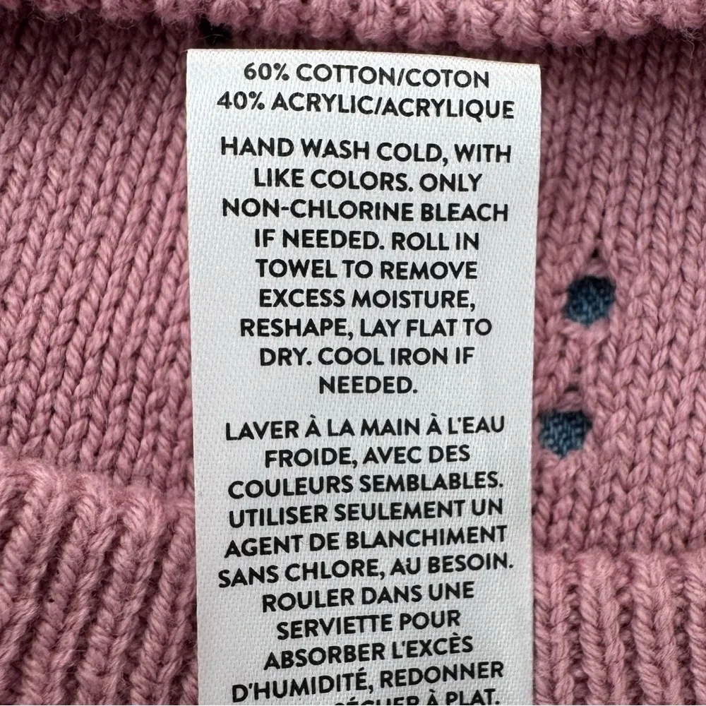 Nordstrom Girls’ Cotton Blend Sleeveless Knit Sweater Size XL‎ (14/16) Pink Prep